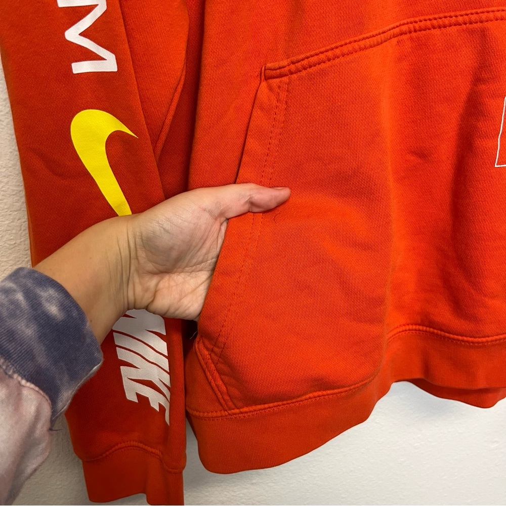 Pre-Loved Orange Sportswear Nike Pullover Hoodie - Nike - Picture 7 of 15